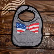 Load image into Gallery viewer, Flag Bowtie Bib