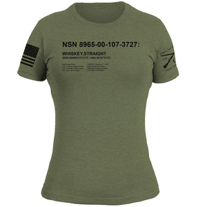 Grunt Style Whiskey Helps T-Shirt - Large - Military Green 