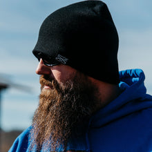 Load image into Gallery viewer, GS Woven Label Black Beanie
